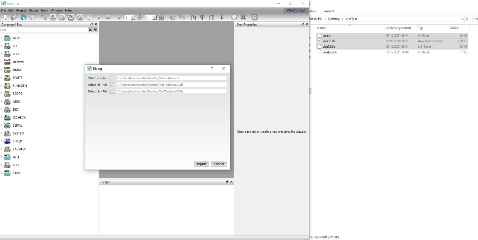Beispiel: VISA Treiber